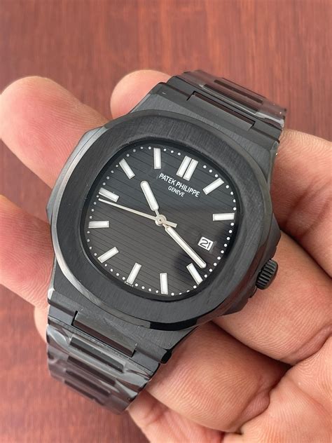 all black patek philippe nautilus|patek philippe nautilus a price.